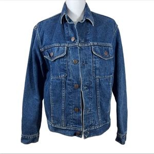 Vintage Gap Jacket Flannel Lined Denim/Jean XS